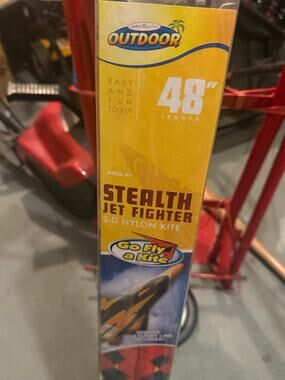 JAKKS PACIFIC Stealth Jet Fighter 3D Kite 48" NEW Unopened Box